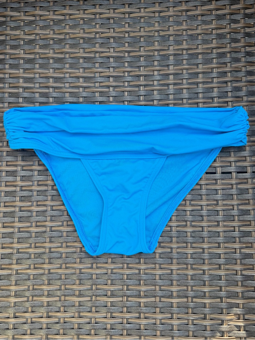 Victoria’s Secret Women's Bright Blue Fold-Over Bikini Bottom